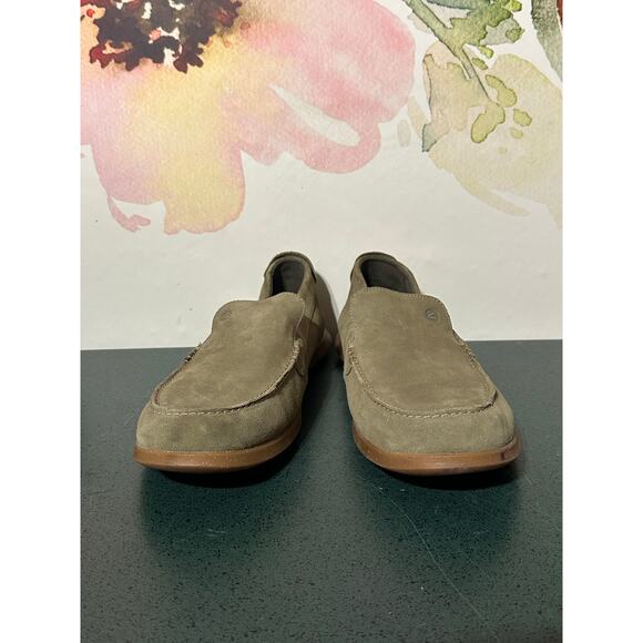 Clarks Collection Flexway Step Flexway Step US 13 Olive Suede Driving  Deck - Picture 6 of 7